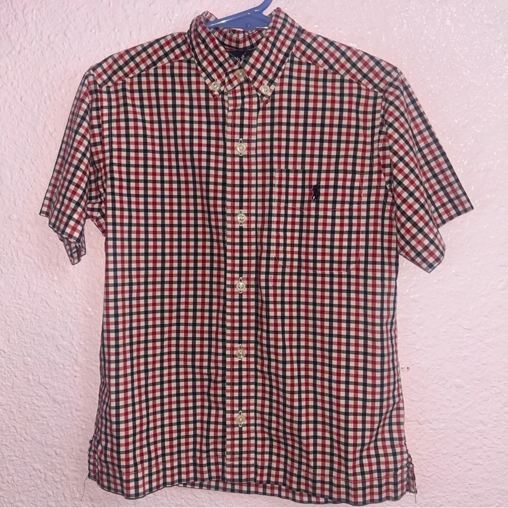 Ralph Lauren Red and Black Plaid Shirt